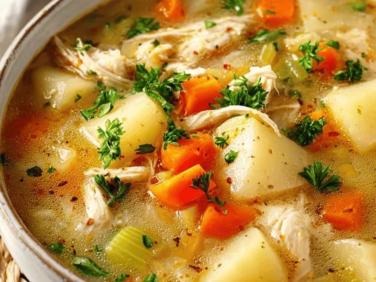 Comforting Chicken Soup with Potatoes Recipe: My Cozy Bowl - Featured Image
