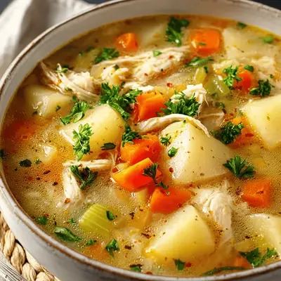 Comforting Chicken Soup with Potatoes Recipe: My Cozy Bowl
