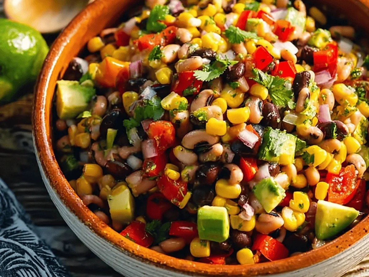 Cowboy Caviar Salad Recipe: Easy & Delicious! - Featured Image