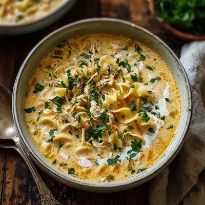 Crack Chicken Noodle Soup: Hearty & Creamy Comfort
