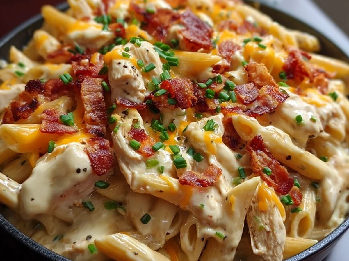 Crack Chicken Penne: Creamy Pasta with Ranch & Bacon - Featured Image