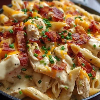 Crack Chicken Penne: Creamy Pasta with Ranch & Bacon