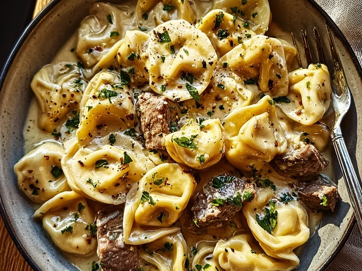Cracked Garlic Steak Tortellini: A Savory Weeknight Delight - Featured Image