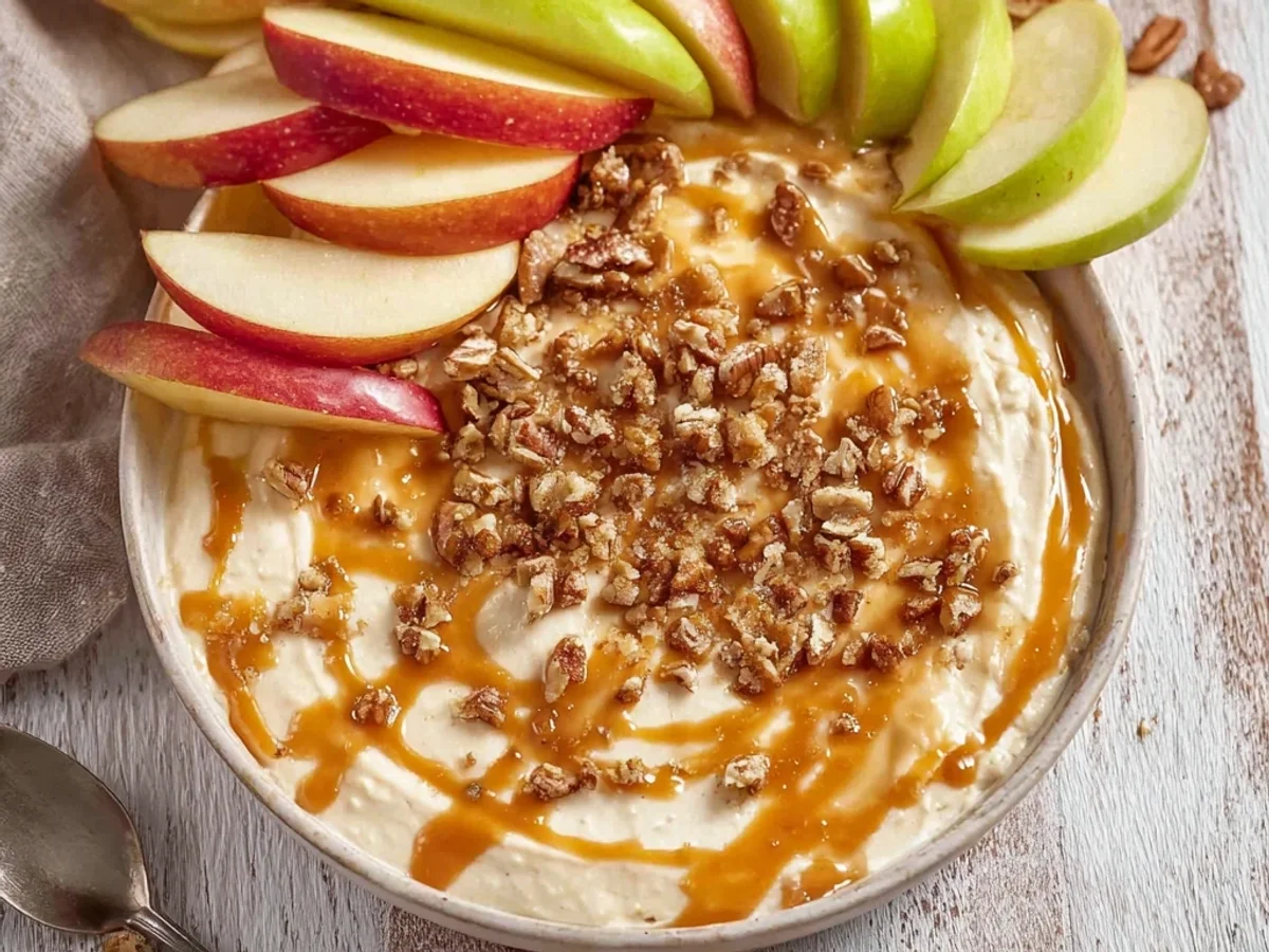 Cream Cheese Caramel Apple Dip Recipe: Sweet Fall Treat - Featured Image