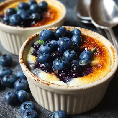 Creamy Baked Blueberry Cottage Cheese Bowls