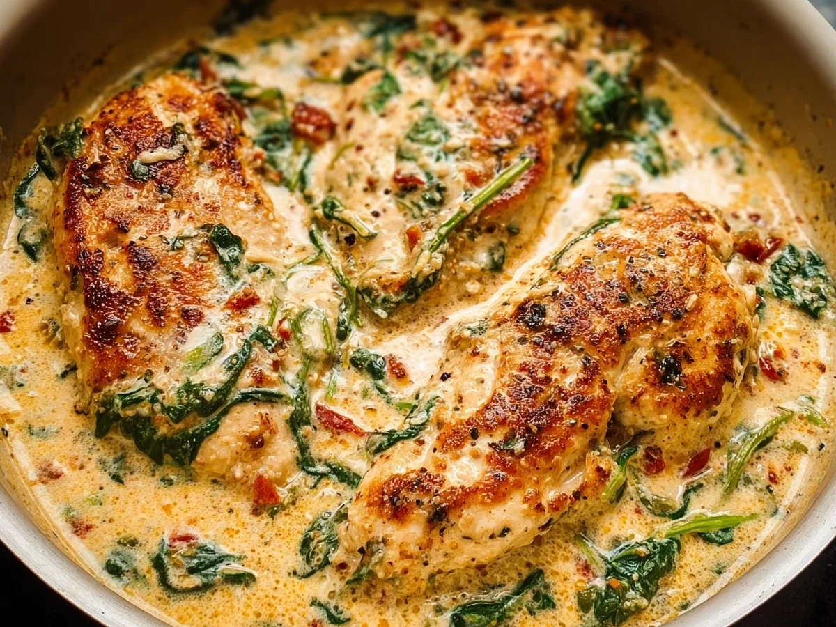 Creamy Baked Chicken Breasts with Garlic Herb Sauce - Featured Image