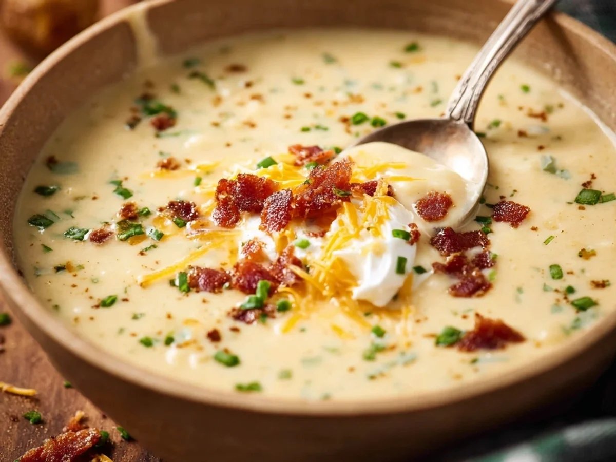 Creamy Baked Potato Soup: A Comforting Bowl - Featured Image