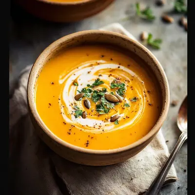 Creamy Butternut Squash Sweet Potato Soup Recipe