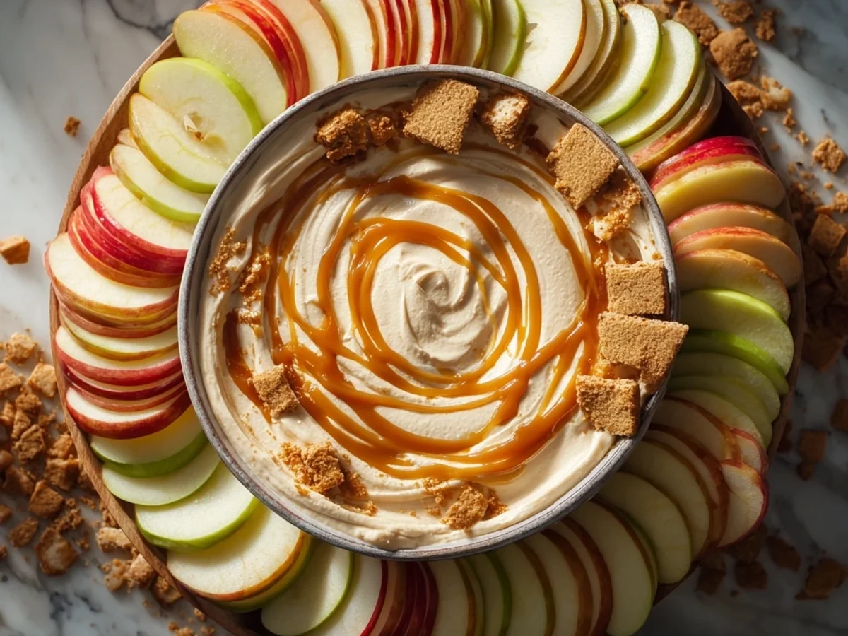 Creamy Caramel Apple Cheesecake Dip: Easy Dessert Recipe - Featured Image