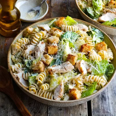 Creamy Chicken Caesar Pasta Salad: Quick Weeknight Meal