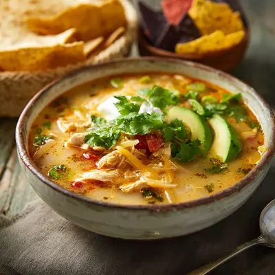 Creamy Chicken Tortilla Soup Recipe