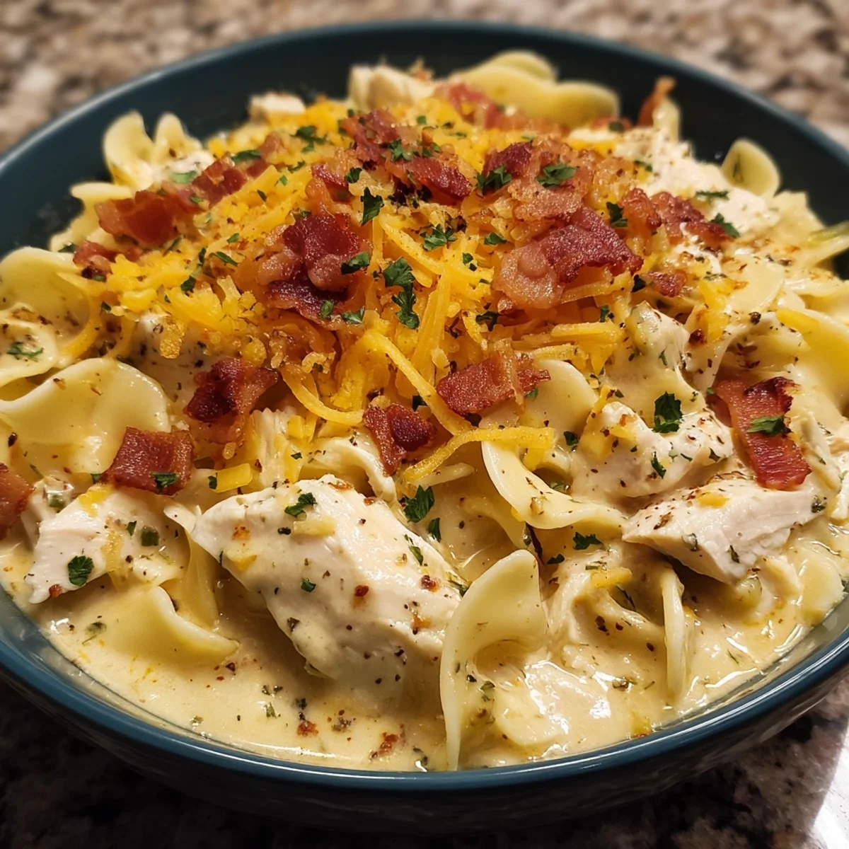 Creamy Crack Chicken Noodle Soup