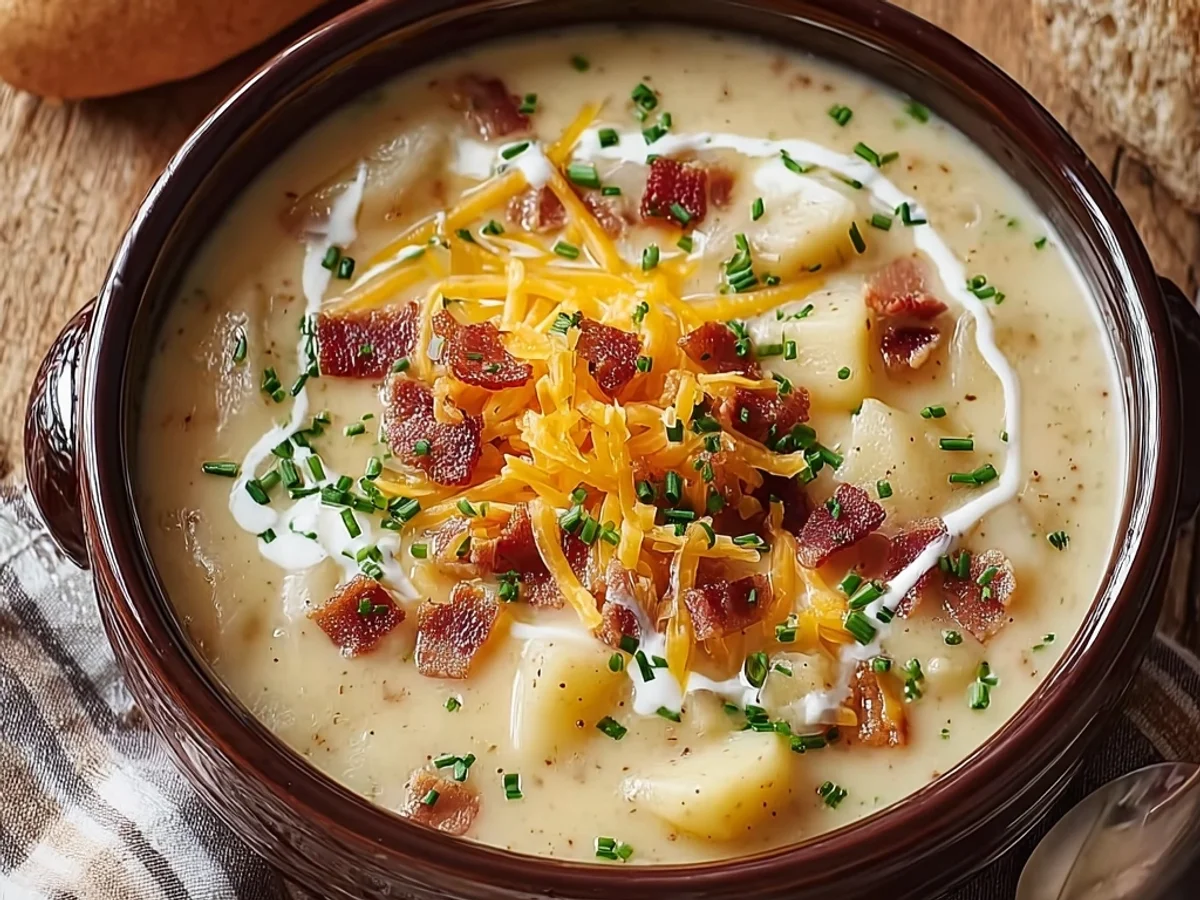 Creamy Crack Potato Soup: Rich & Cheesy Homestyle Bowl - Featured Image