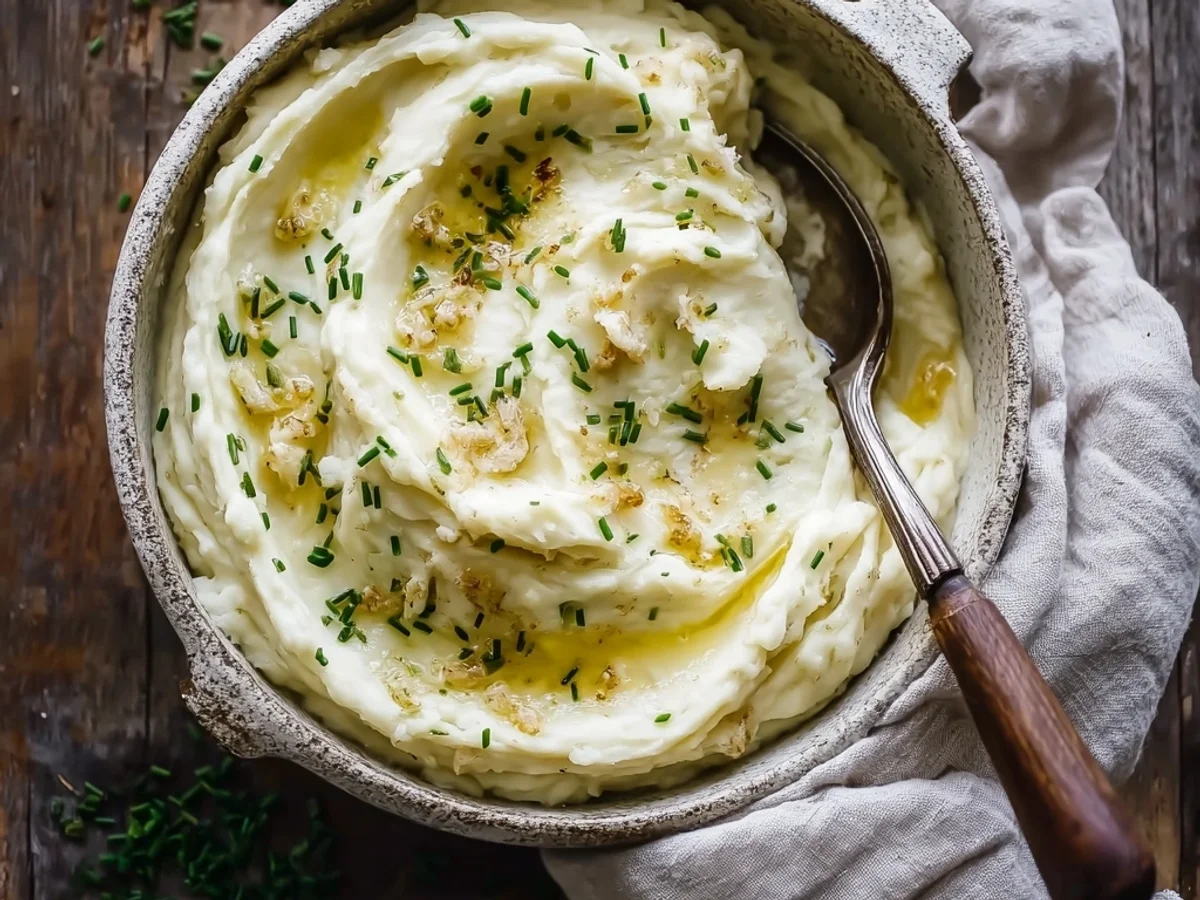 Creamy Garlic Mashed Potatoes: A Rich & Flavorful Side - Featured Image