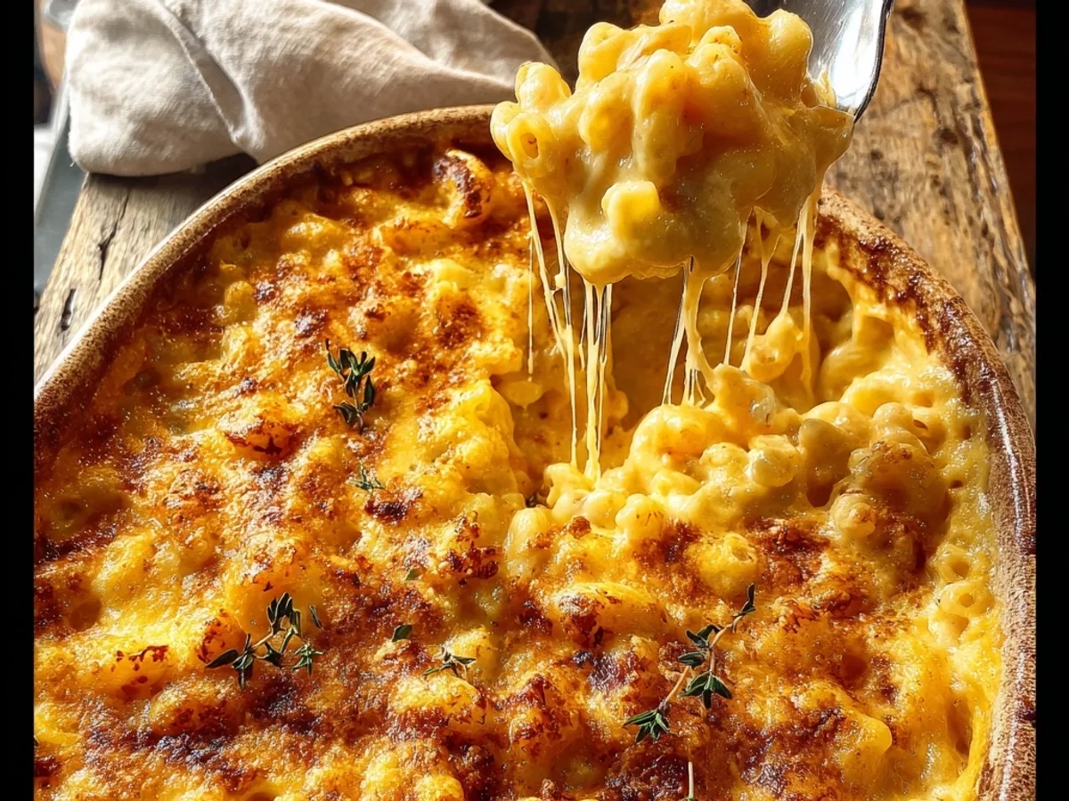 Creamy Homestyle Southern Baked Macaroni and Cheese - Featured Image