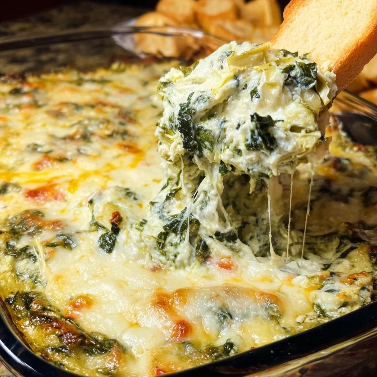 Creamy Hot Spinach Artichoke Dip Recipe
