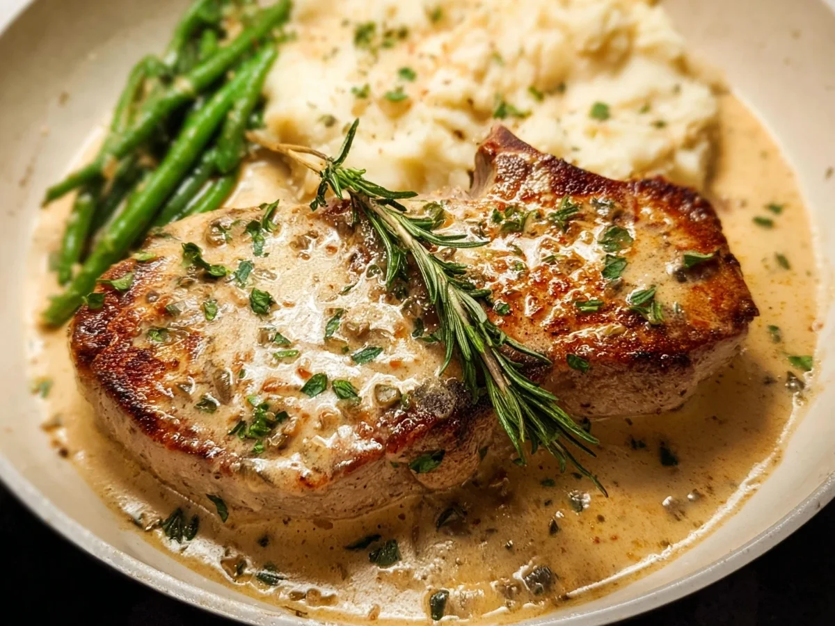 Creamy Lamb Chops with Savory Chicken Broth Sauce - Featured Image