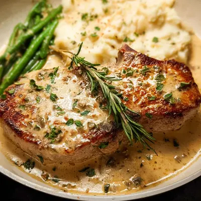 Creamy Lamb Chops with Savory Chicken Broth Sauce
