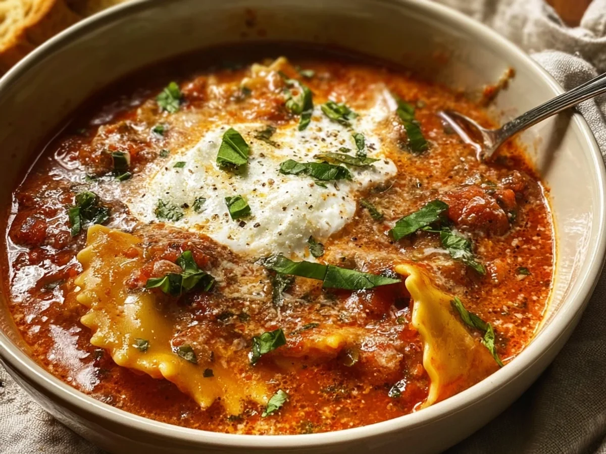 Creamy Lasagna Soup: A Bowl of Heartwarming Comfort - Featured Image