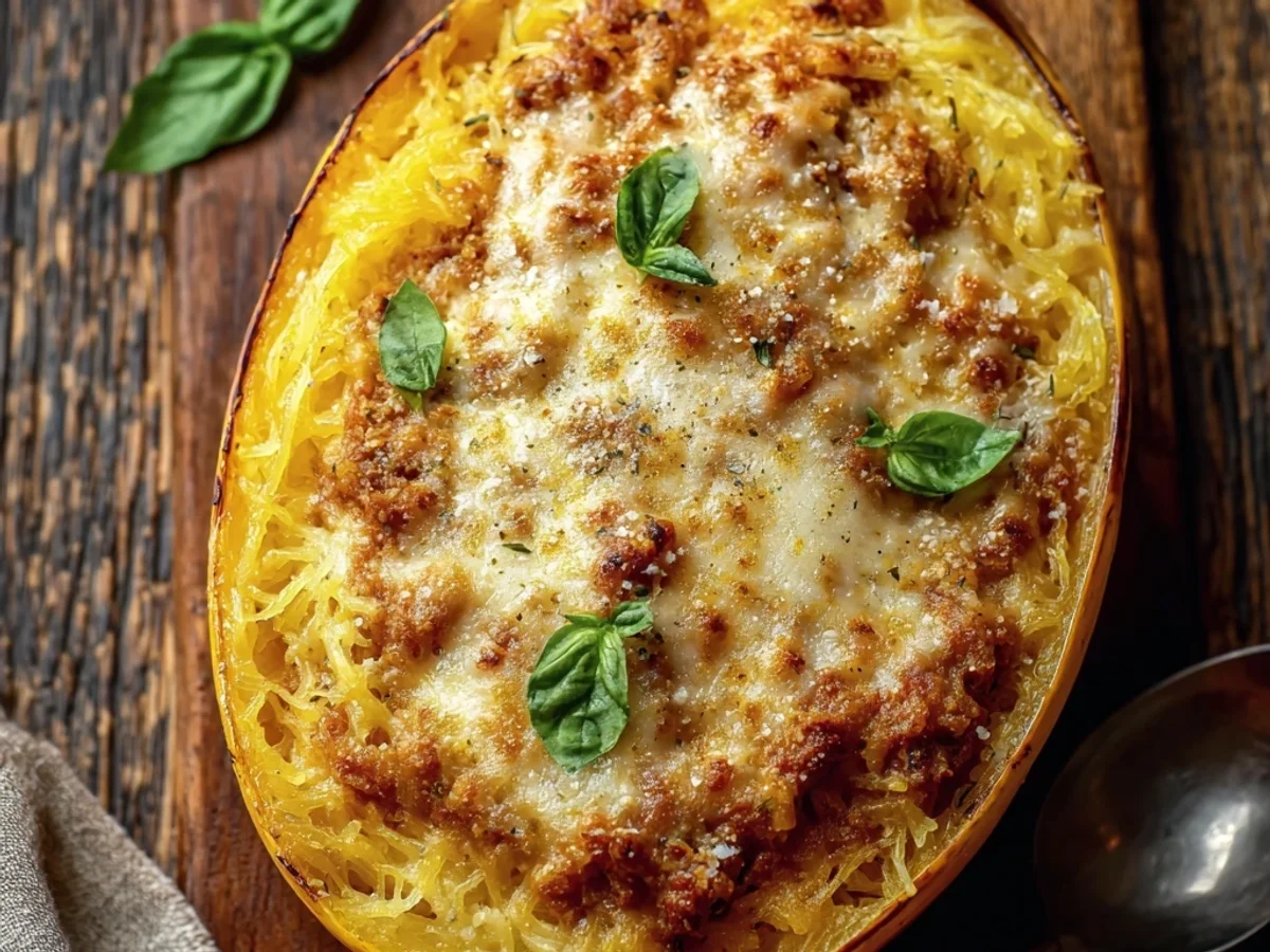 Creamy Million Dollar Spaghetti Squash Bake - Featured Image
