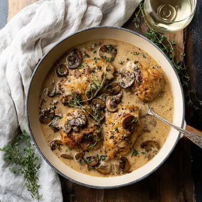 Creamy Mushroom Chicken: Hearty Weeknight Dinner