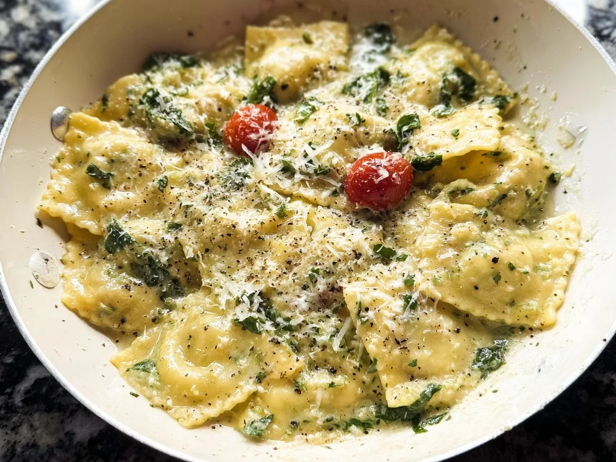Creamy Pesto Ravioli: Quick & Delicious - Featured Image