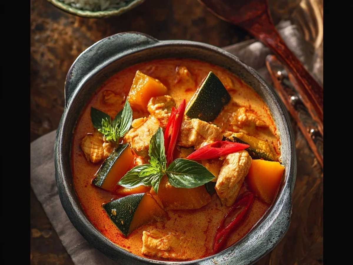 Creamy Red Thai Curry with Chicken & Kabocha Squash - Featured Image