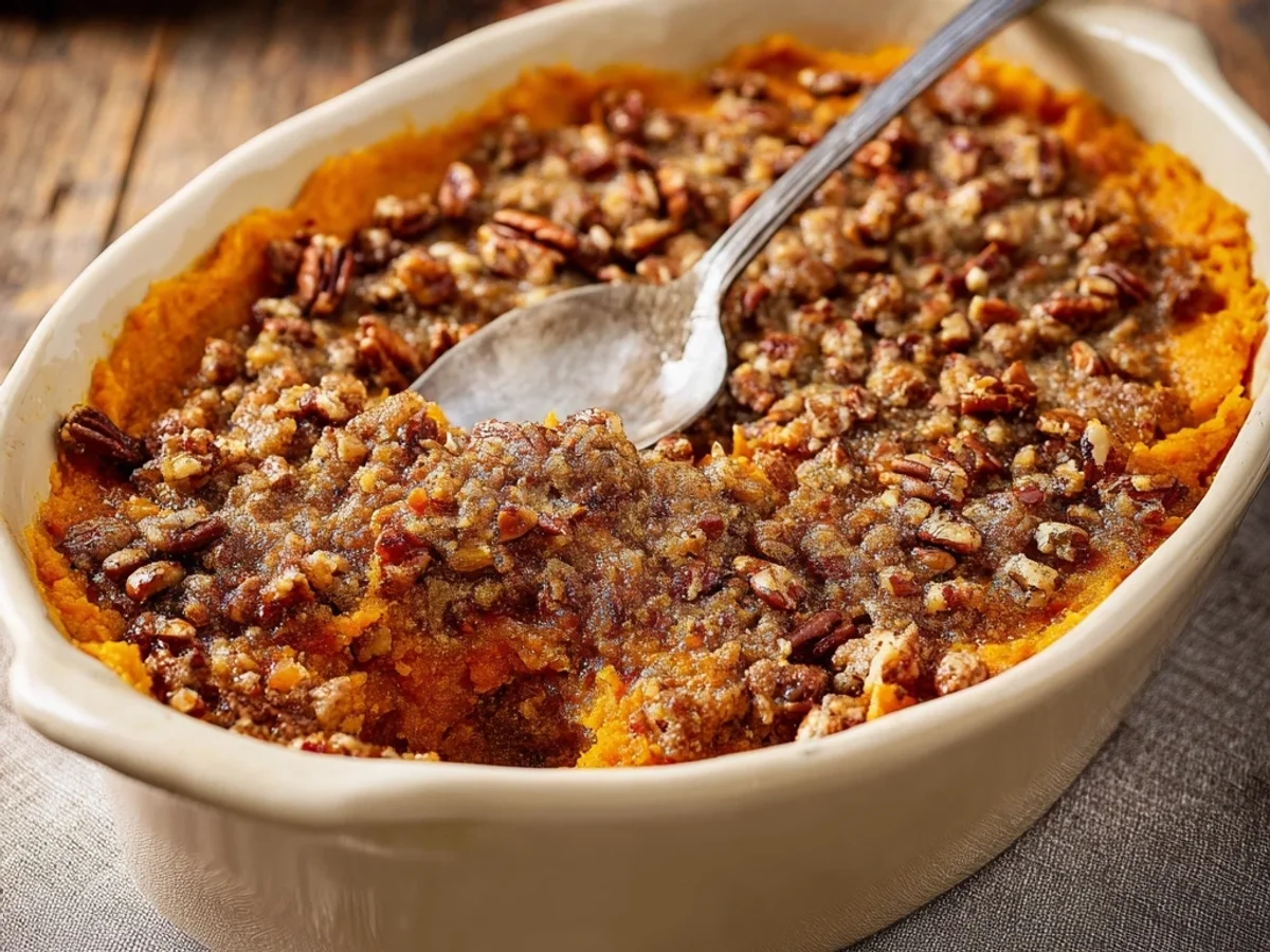 Creamy Ruth's Chris Sweet Potato Casserole Copycat - Featured Image