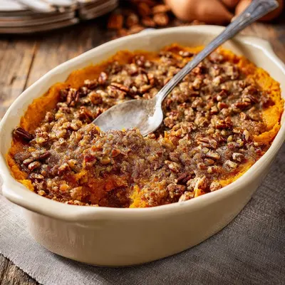 Creamy Ruth's Chris Sweet Potato Casserole Copycat