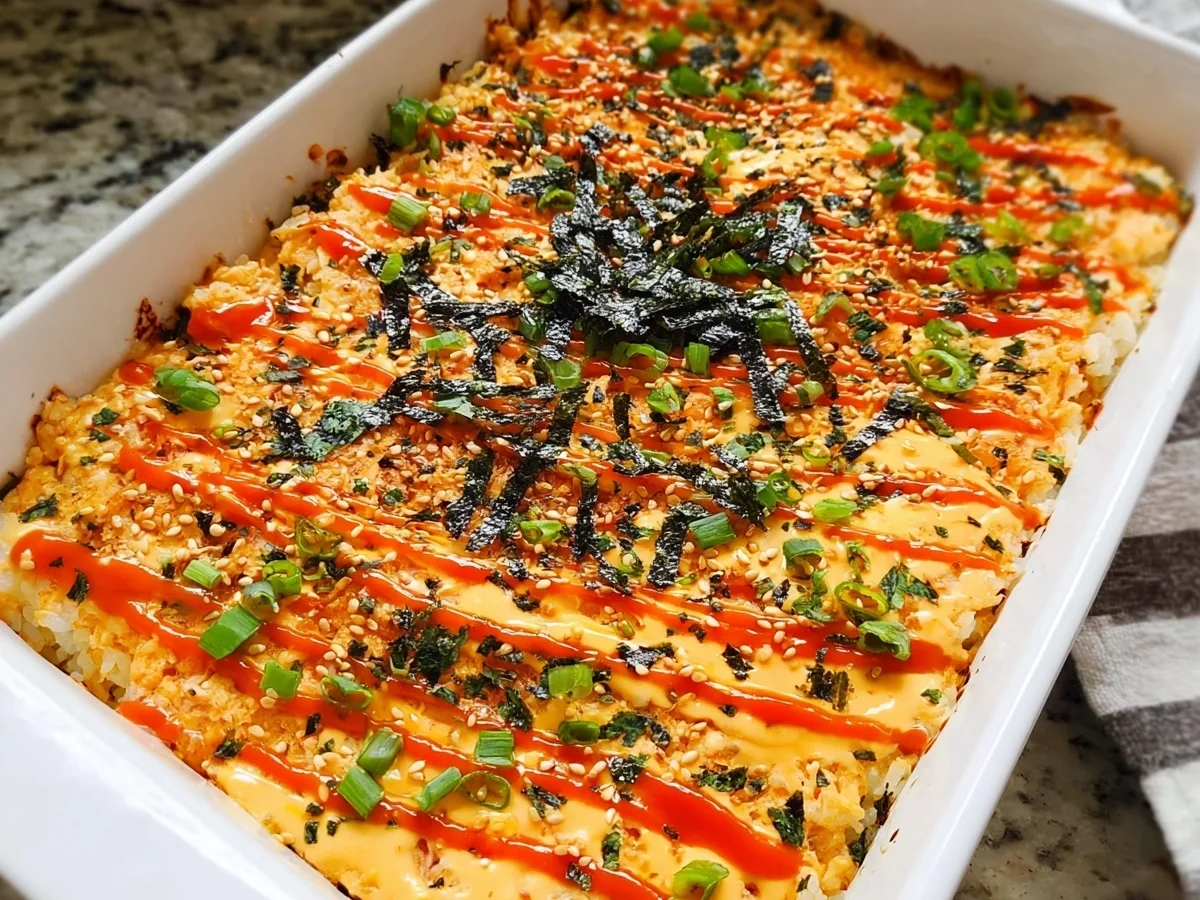 Creamy Salmon Sushi Bake: Easy Family Dinner - Featured Image
