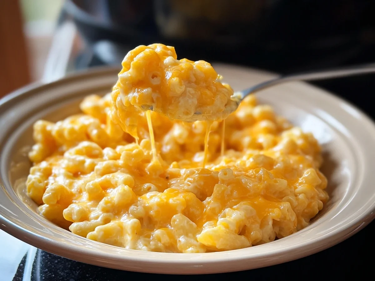 Creamy Slow Cooker Mac and Cheese Dinner - Featured Image