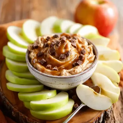 Creamy Snickers Caramel Apple Dip for Easy Snacking