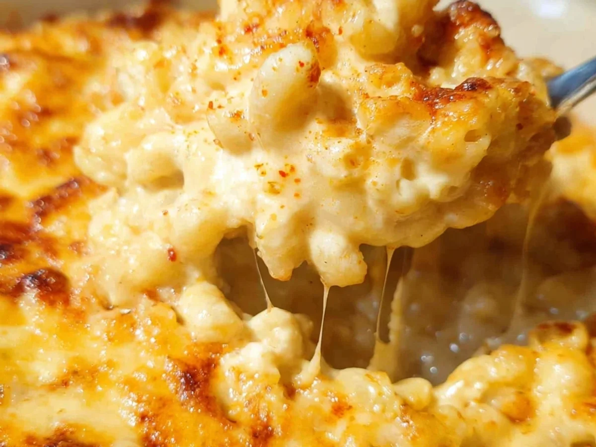 Creamy Soul Food Baked Mac & Cheese Recipe - Featured Image