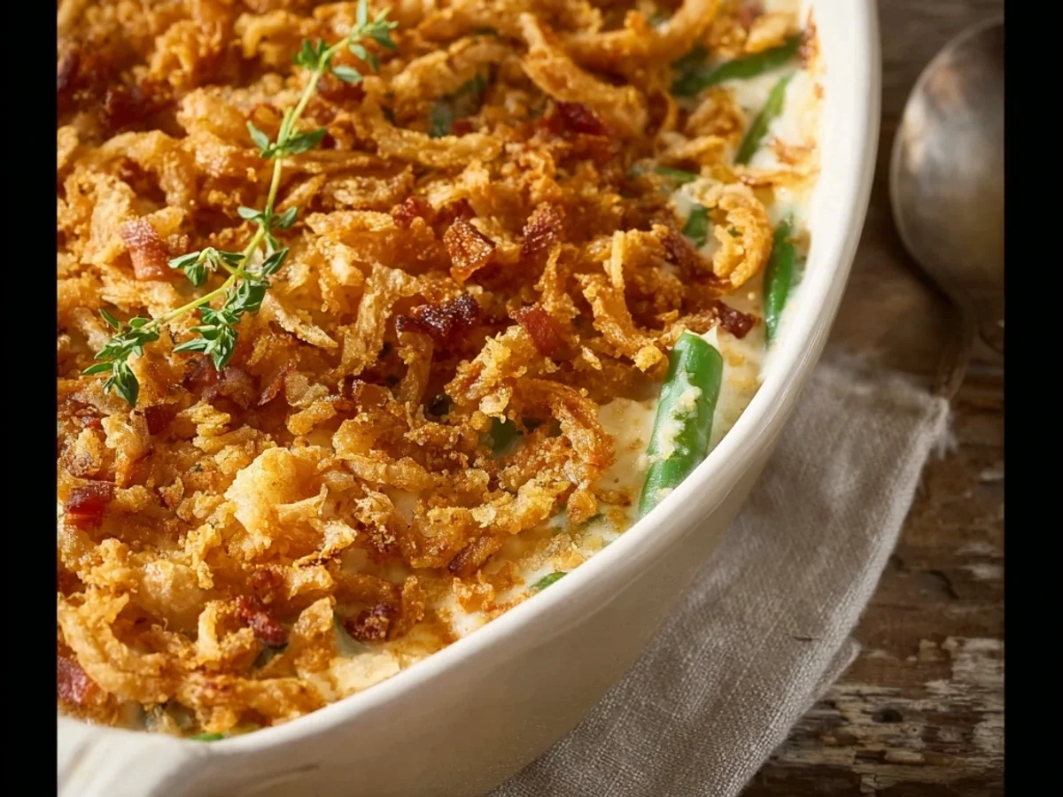 Creamy Turkey Ham Green Bean Casserole: A Family Favorite - Featured Image