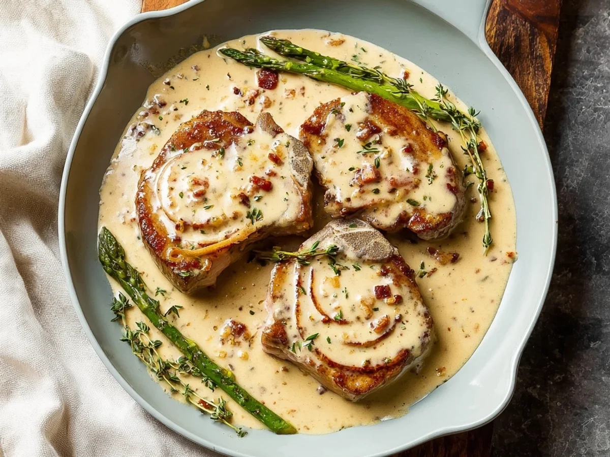 Creamy Turkey Ham Lamb Chops: A Rich Family Dinner - Featured Image