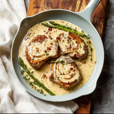 Creamy Turkey Ham Lamb Chops: A Rich Family Dinner