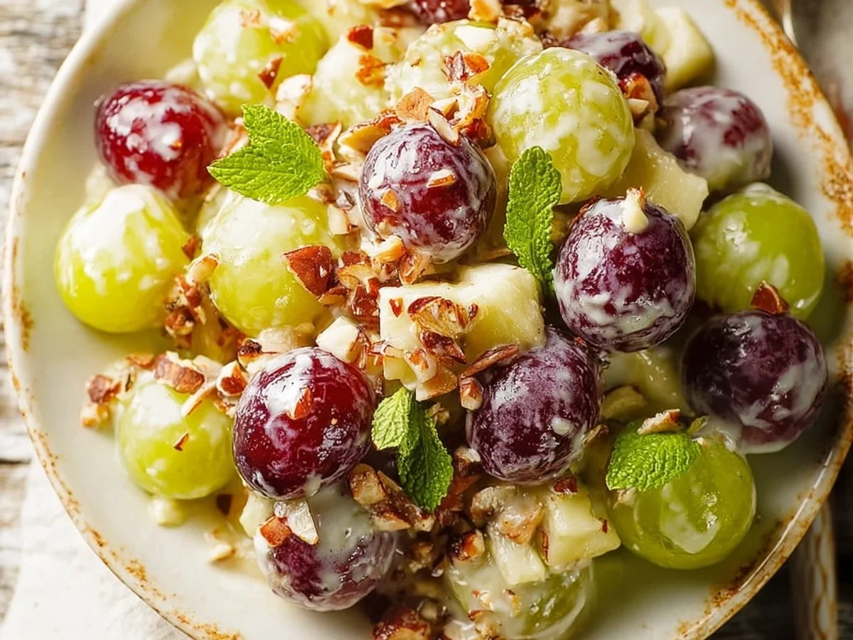 Creamy Vanilla Grape Apple Salad: A Bright, Sweet Treat - Featured Image