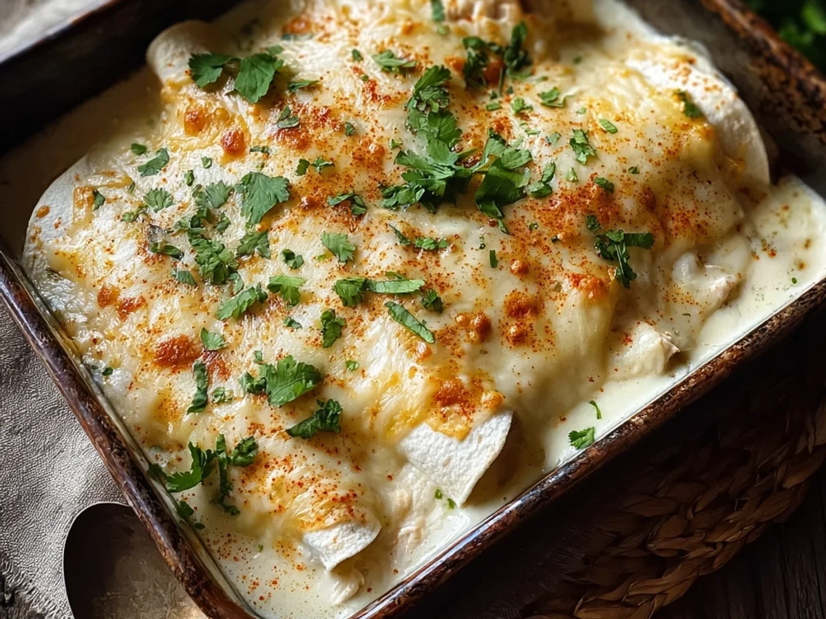 Creamy White Chicken Enchiladas: A Family Favorite - Featured Image