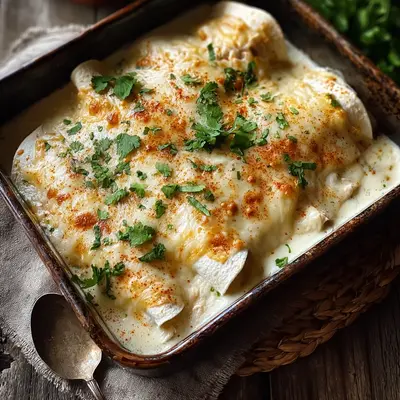 Creamy White Chicken Enchiladas: A Family Favorite