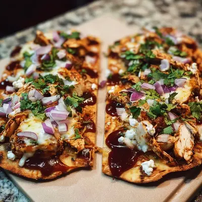 Crispy BBQ Chicken Flatbread