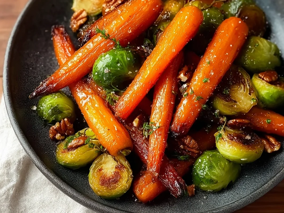 Crispy Maple Glazed Carrots & Brussels: A Sweet Crunch - Featured Image