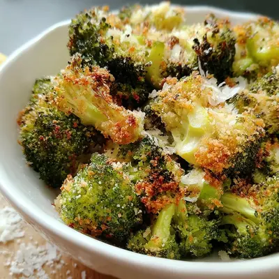 Crispy Parmesan Crusted Broccoli Florets