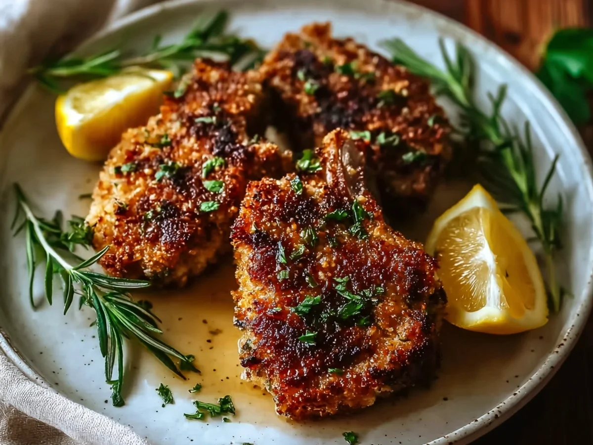 Crispy Parmesan Crusted Lamb Chops with Herbs - Featured Image