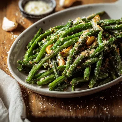 Crispy Parmesan Roasted Green Beans: A Simple Side