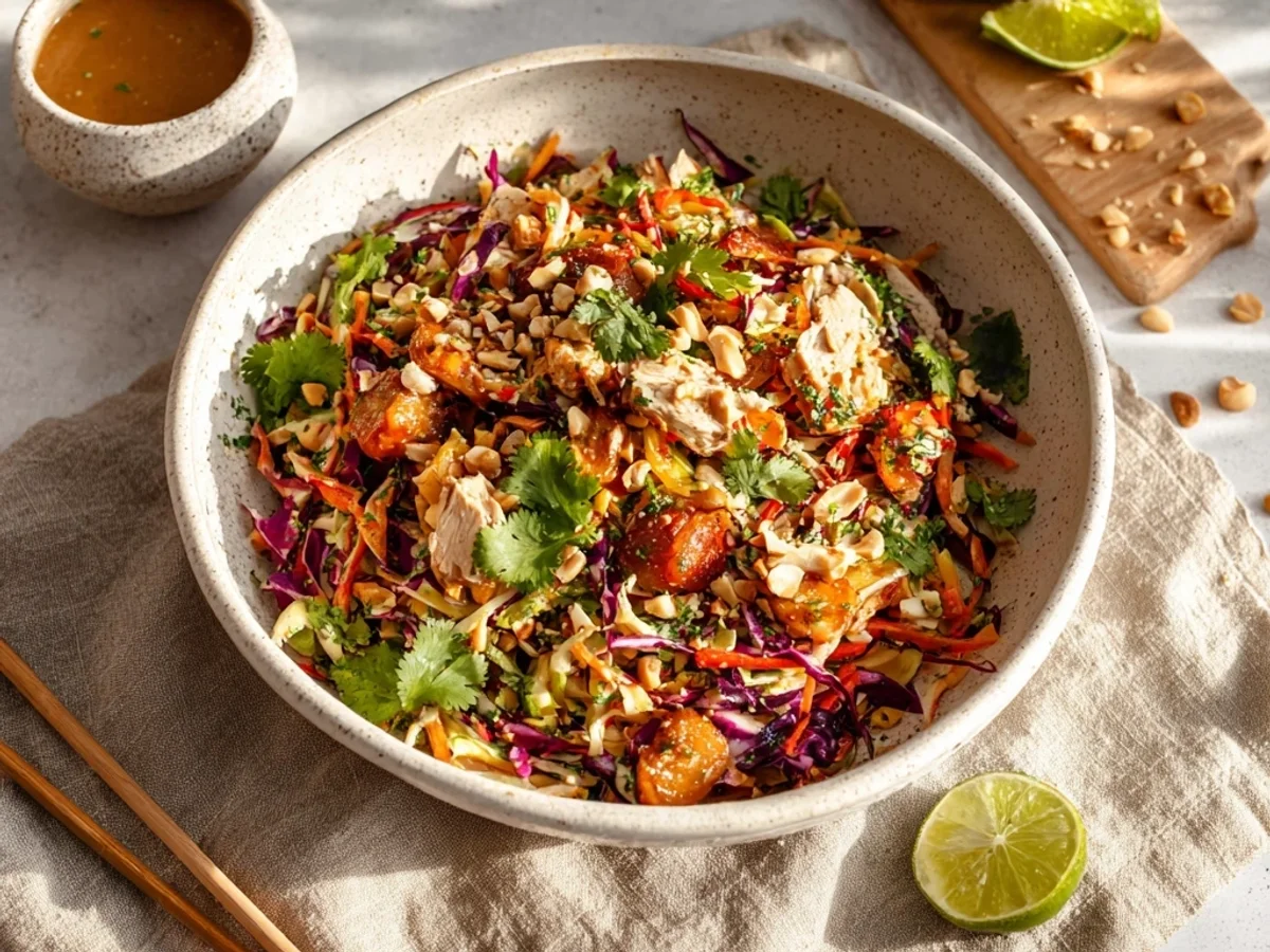 Crispy Peanut Chicken Crunch Salad: Fresh & Flavorful - Featured Image