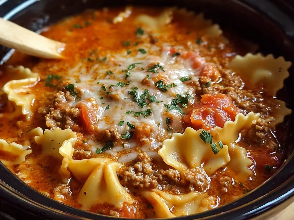 Crock Pot Lasagna Soup: Easy Slow Cooker Meal - Featured Image