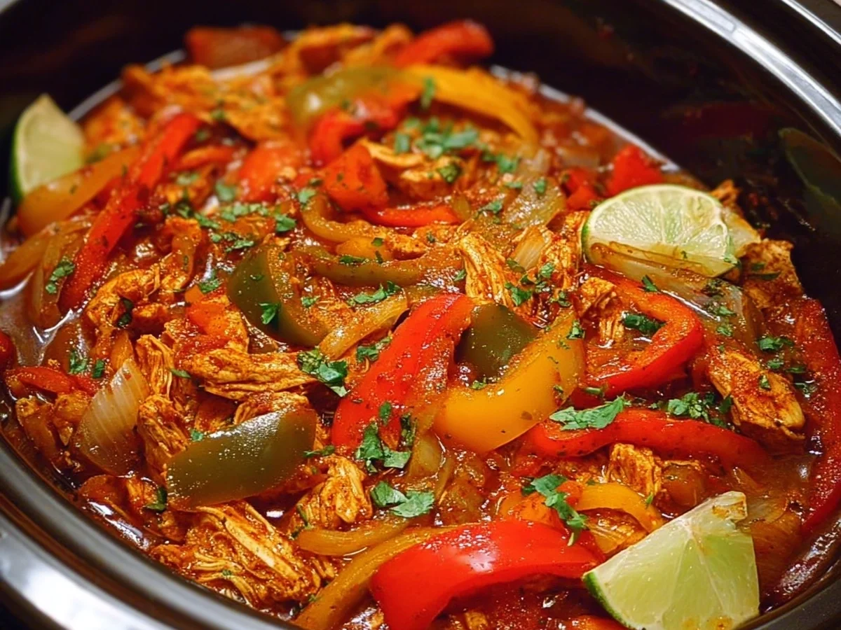 Crockpot Chicken Fajitas: Easy Slow Cooker Dinner - Featured Image