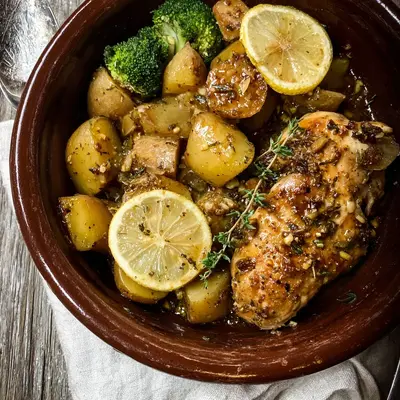 Crockpot Lemon Chicken & Potatoes: Zesty, Slow-Cooked Meal