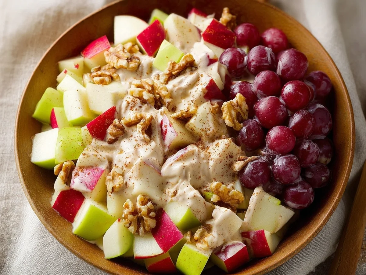 Crunchy Creamy Apple Walnut Fruit Salad: A Refreshing Bowl - Featured Image