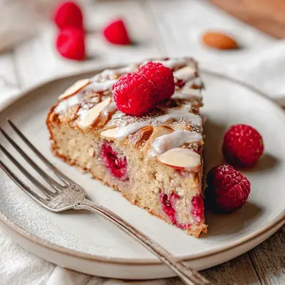 Delicate Raspberry Almond Cake